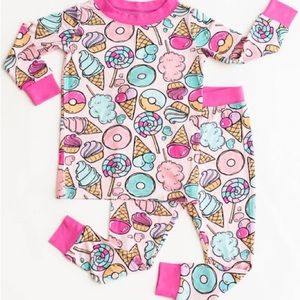 Little Sleepies Sweet Treat Print Bamboo Pajamas